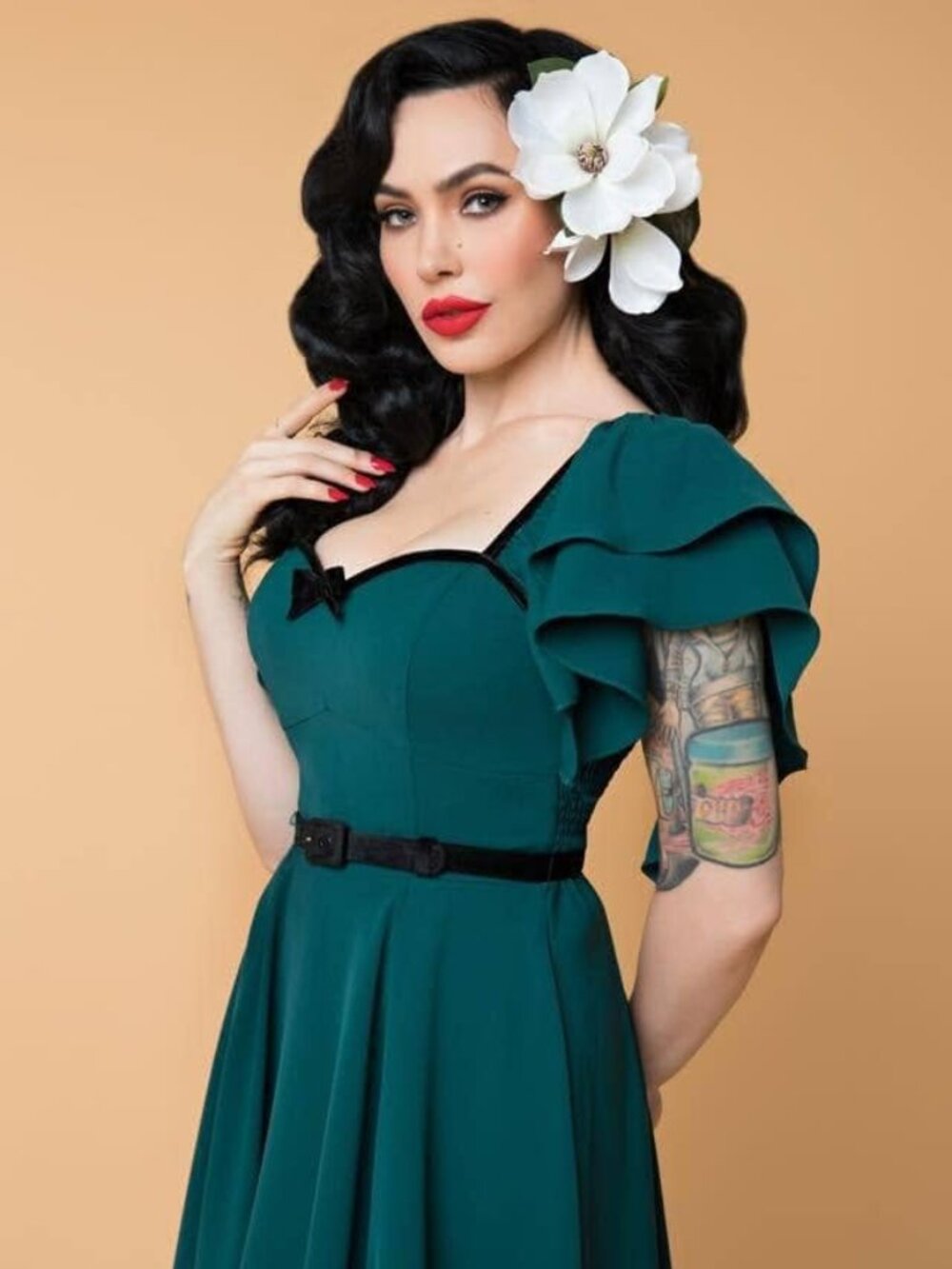 Unique Vintage X Micheline Pitt Carmelita Dress 3XL NWOT